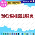 Fit Large Yoshimura Sticker Decal Vinyl Motorcycle Exhaust Pipe USA Muffler Heat