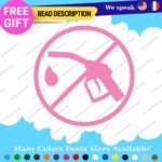 Fits Electric Vehicule Stickers Vinyl Decals Car 100% EV Hybrid Green Gas - Image 19