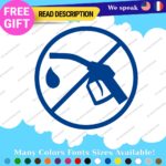 Fits Electric Vehicule Stickers Vinyl Decals Car 100% EV Hybrid Green Gas - Image 24