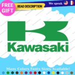 Fits Kawasaki Decals Stickers Vinyl Moto Bike Vintage Motocross Team Cafe Racing