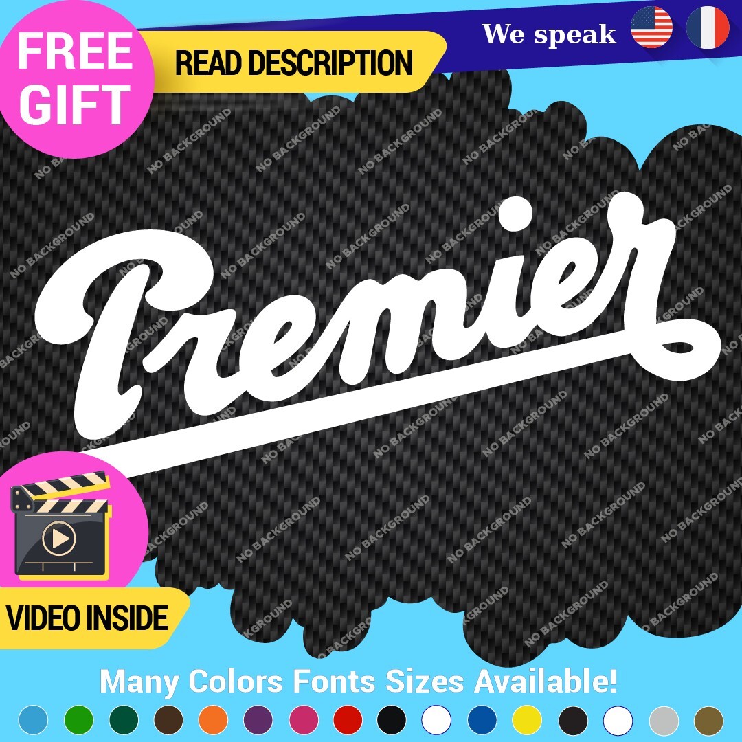 Fits Premier Drum 50s Decal Stickers Vinyl Bass Music Snare Cymbal Percusion Set 297353876555 Fits Premier Drum 50s Decal Stickers Vinyl Bass Music Snare Cymbal Percusion Set - Image 1