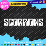 Fits Scorpions Decals Sticker Vinyl Music Band Group Music Rock Guitar Bass Drum - Image 3
