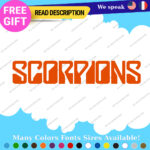 Fits Scorpions Decals Sticker Vinyl Music Band Group Music Rock Guitar Bass Drum - Image 8