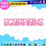 Fits Scorpions Decals Sticker Vinyl Music Band Group Music Rock Guitar Bass Drum - Image 10