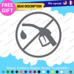 Fits Electric Vehicule Stickers Vinyl Decals Car 100% EV Hybrid Green Gas - Image 26