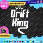 Drift King Decal Sticker Vinyl Illest Race Tunning Turbo JDM Car Lowered Turbo