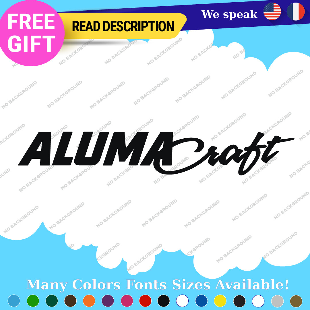 Fits AlumaCraft Large Decal Sticker Vintage Fishing Boat Aluma Water Craft 297353878865 Fits AlumaCraft Large Decal Sticker Vintage Fishing Boat Aluma Water Craft - Image 1