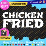 Chicken Fried Decals Stickers Vinyl Animal Chinese Cook Food