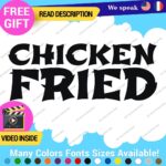Chicken Fried Decals Stickers Vinyl Animal Chinese Cook Food - Image 3