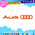 Fits Audi Quattro Decals Stickers Vinyl Door Sport Ring Racing Line S Car e-tron - Image 13