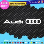 Fits Audi Quattro Decals Stickers Vinyl Door Sport Ring Racing Line S Car e-tron