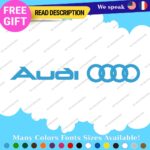 Fits Audi Quattro Decals Stickers Vinyl Door Sport Ring Racing Line S Car e-tron - Image 6