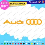 Fits Audi Quattro Decals Stickers Vinyl Door Sport Ring Racing Line S Car e-tron - Image 8