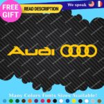 Fits Audi Quattro Decals Stickers Vinyl Door Sport Ring Racing Line S Car e-tron - Image 9
