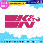 Fits K&N Orange Decals Stickers Vinyl K and N & Filter Nascar racing Turbo - Image 11