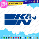 Fits K&N Orange Decals Stickers Vinyl K and N & Filter Nascar racing Turbo - Image 3