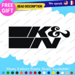 Fits K&N Orange Decals Stickers Vinyl K and N & Filter Nascar racing Turbo - Image 7