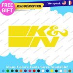 Fits K&N Orange Decals Stickers Vinyl K and N & Filter Nascar racing Turbo - Image 9