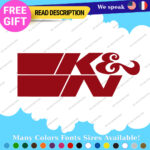 Fits K&N Orange Decals Stickers Vinyl K and N & Filter Nascar racing Turbo - Image 10