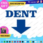 Dent Here Decal Sticker Vinyl Euro JDM  Low Ride Drift Car Damage Scratch Repair - Image 11