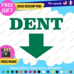 Dent Here Decal Sticker Vinyl Euro JDM  Low Ride Drift Car Damage Scratch Repair - Image 12