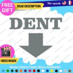 Dent Here Decal Sticker Vinyl Euro JDM  Low Ride Drift Car Damage Scratch Repair - Image 15