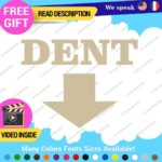 Dent Here Decal Sticker Vinyl Euro JDM  Low Ride Drift Car Damage Scratch Repair - Image 17