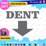 Dent Here Decal Sticker Vinyl Euro JDM  Low Ride Drift Car Damage Scratch Repair - Image 18