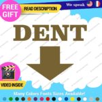 Dent Here Decal Sticker Vinyl Euro JDM  Low Ride Drift Car Damage Scratch Repair - Image 19