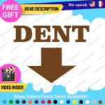 Dent Here Decal Sticker Vinyl Euro JDM  Low Ride Drift Car Damage Scratch Repair - Image 20