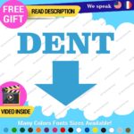 Dent Here Decal Sticker Vinyl Euro JDM  Low Ride Drift Car Damage Scratch Repair - Image 21