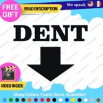 Dent Here Decal Sticker Vinyl Euro JDM  Low Ride Drift Car Damage Scratch Repair - Image 23