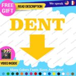 Dent Here Decal Sticker Vinyl Euro JDM  Low Ride Drift Car Damage Scratch Repair - Image 24