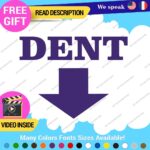 Dent Here Decal Sticker Vinyl Euro JDM  Low Ride Drift Car Damage Scratch Repair - Image 7