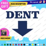 Dent Here Decal Sticker Vinyl Euro JDM  Low Ride Drift Car Damage Scratch Repair - Image 8