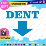 Dent Here Decal Sticker Vinyl Euro JDM  Low Ride Drift Car Damage Scratch Repair - Image 10