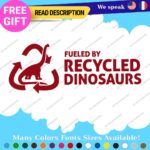 Fits Diesel Fueled Dinosaurs Decals Stickers Vinyl Gas Fuel JDM Fossil Recycled - Image 12