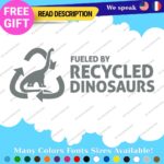 Fits Diesel Fueled Dinosaurs Decals Stickers Vinyl Gas Fuel JDM Fossil Recycled - Image 25
