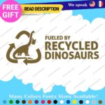 Fits Diesel Fueled Dinosaurs Decals Stickers Vinyl Gas Fuel JDM Fossil Recycled - Image 5