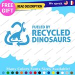 Fits Diesel Fueled Dinosaurs Decals Stickers Vinyl Gas Fuel JDM Fossil Recycled - Image 7