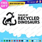 Fits Diesel Fueled Dinosaurs Decals Stickers Vinyl Gas Fuel JDM Fossil Recycled - Image 9