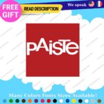 Fits Paiste Decal Sticker Vinyl Cymbal Rude Set Ride Hat Crash Swiss Bell Chime