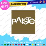 Fits Paiste Decal Sticker Vinyl Cymbal Rude Set Ride Hat Crash Swiss Bell Chime - Image 18