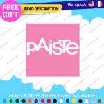 Fits Paiste Decal Sticker Vinyl Cymbal Rude Set Ride Hat Crash Swiss Bell Chime - Image 5