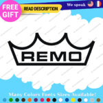 Fits Remo Drum Decal Sticker Percussion Head Batter Bass Snare Hand Master Edge