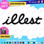 Illest Decals Stickers Vinyl Car Race Drift Lowered JDM Scrape Fresh Tunning - Image 22
