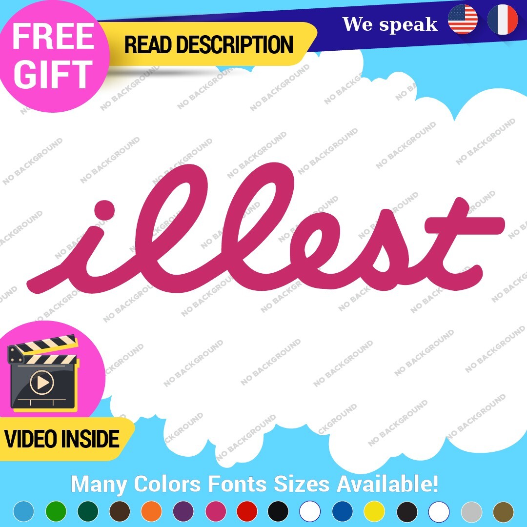 Illest Decals Stickers Vinyl Car Race Drift Lowered JDM Scrape Fresh Tunning 297365895785 Illest Decals Stickers Vinyl Car Race Drift Lowered JDM Scrape Fresh Tunning - Image 1