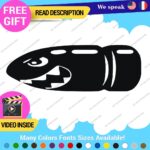 JDM Bullet Decals Stickers Vinyl Bill Super Mario Drift Stance Car Japan