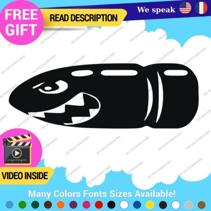 JDM Bullet Decals Stickers Vinyl Bill Super Mario Drift Stance Car Japan