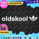 Old SKool School Decals Sticker Vinyl Vintage Funny JDM Classic Adidas Shirt - Image 13